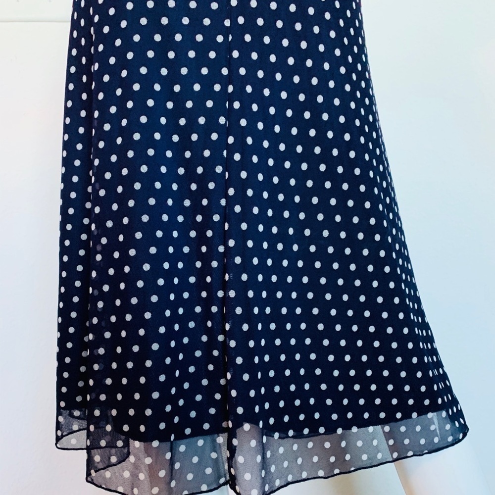 Women’s blue polka dot skirt L - Picture 3 of 6